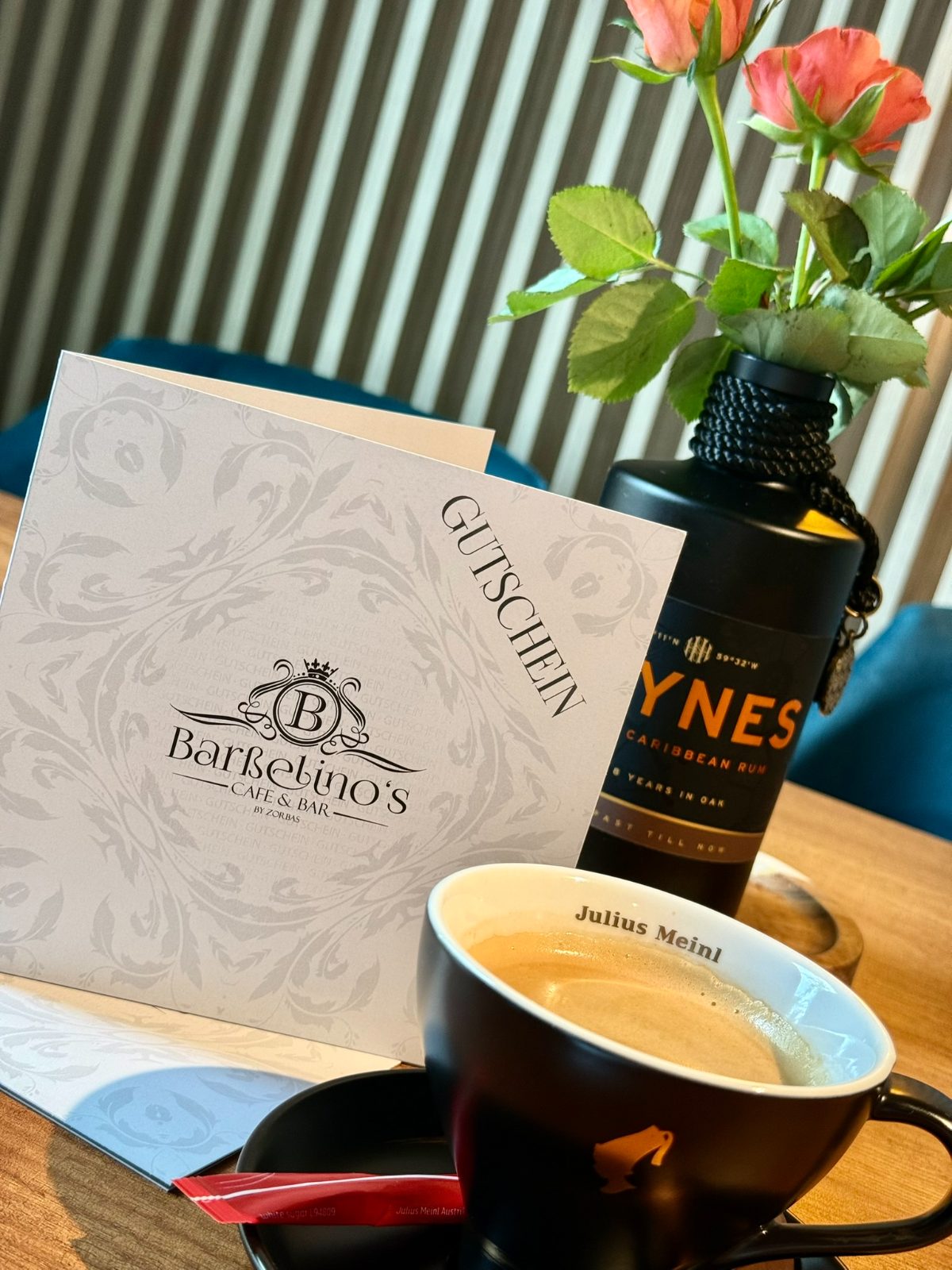 Barßelino´s Gutschein mit einer Tasse Kaffee